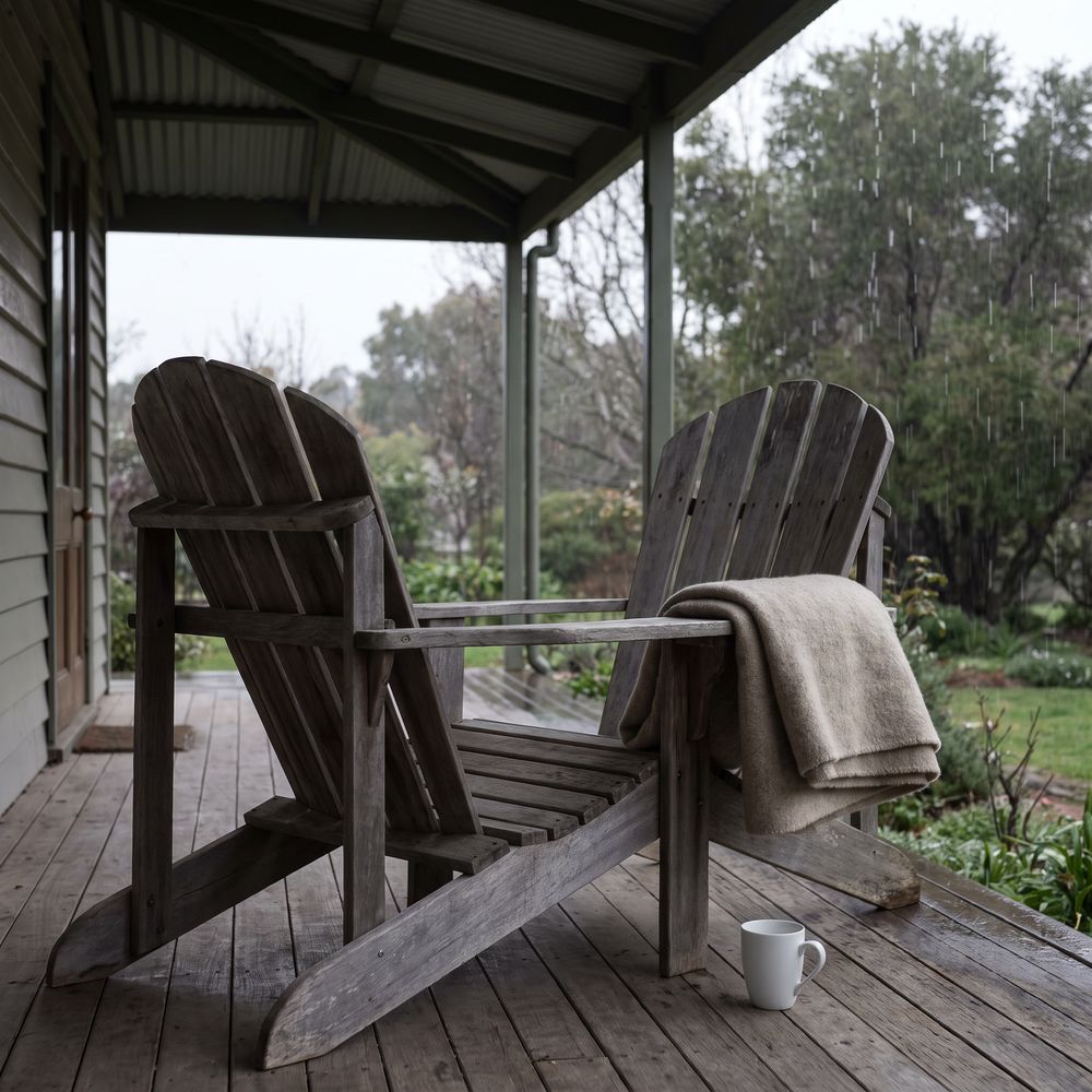 Her chair, the spring after. I could not sit in it for about four months.